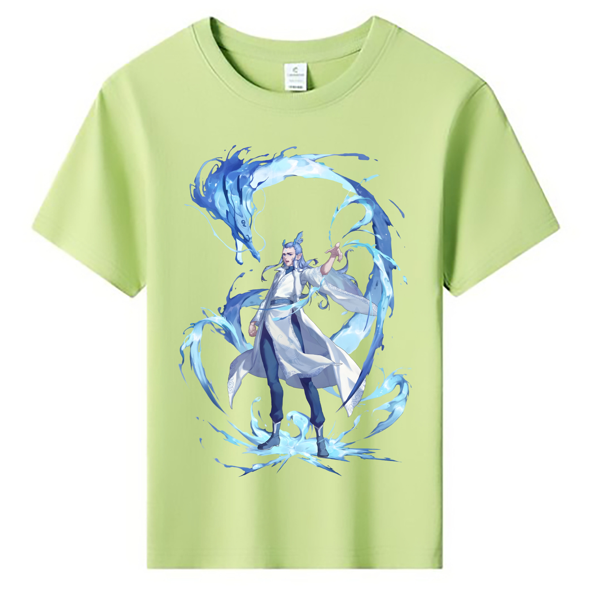 （画像用） Ne Zha 2 ナタ 魔童の大暴れ 綿100％キッズTシャツ（フロントプリント）